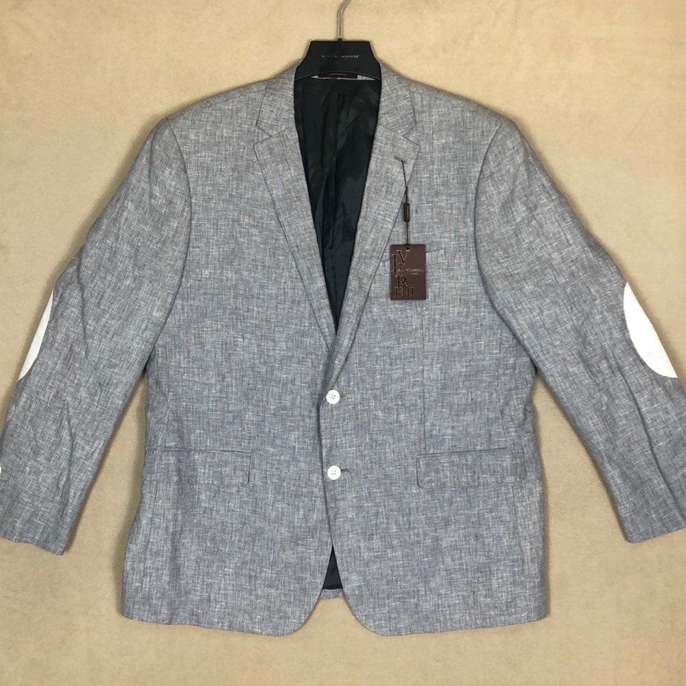 Vitarelli Italy 100% Linen Button Long Sleeve Blazer Men’s size 48R